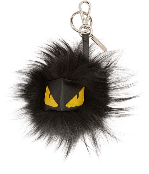 fendi fur keyring|fendi keychain.